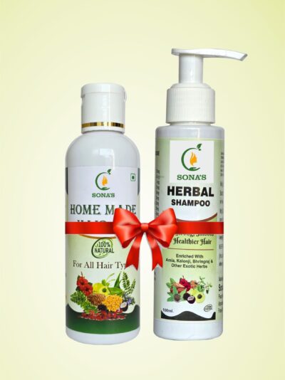 Best Herbal Hair Oil & Shampoo Combo for Hair Growth & Hair Fall Control – Sona's Herbal Hair Oil